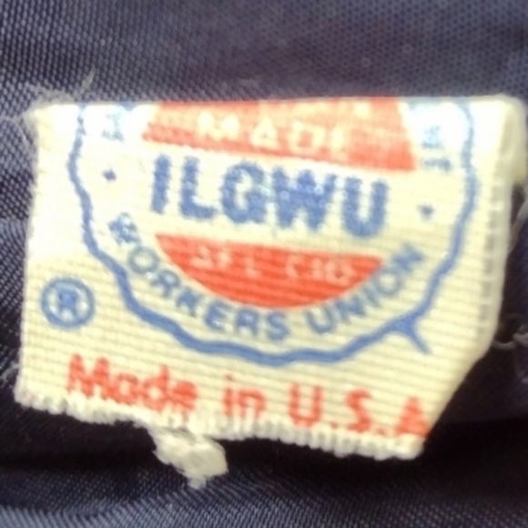 Vintage Anne Klein II 100% Wool Navy Pencil Skirt Size 10 Union Made Classic - Picture 6 of 6